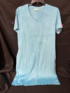 Joh Light Blue V-Neck Mini Dress